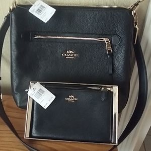 Coach cross body with matching wristlet